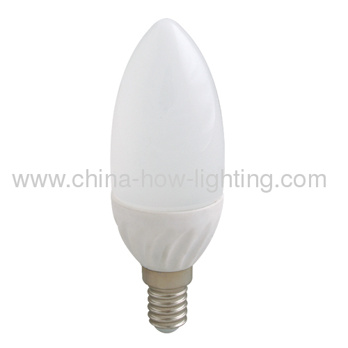 3W E14 Ceramic LED Bulb with 16pcs 2835SMD