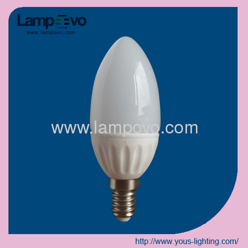 AC110-250V E14 4W LED CANDLE BULB LIGHT C37