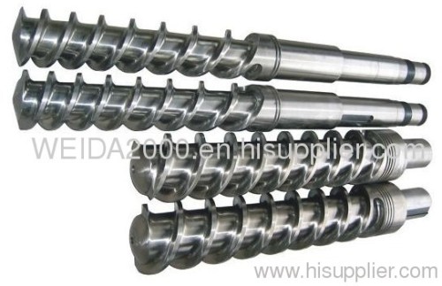 Screw barrel for rubber processing