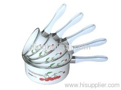 5pcs enamel sauce pan sets 153D