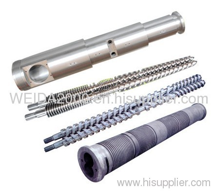 PVC extruder twin screw barrel