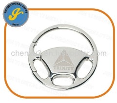 Metal Steering Wheel Keychain for Promotional Gifts