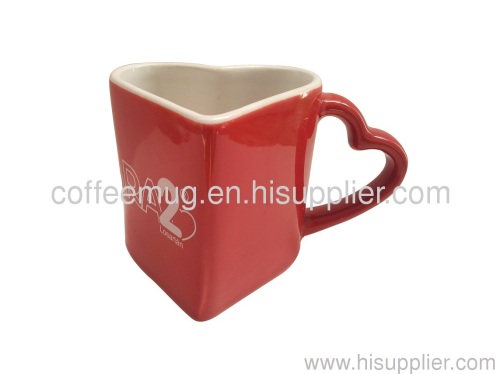 Heart Shape Ceramic Cups