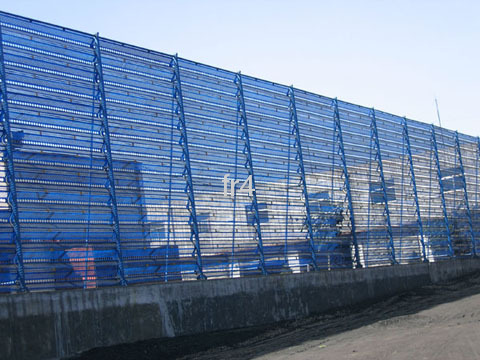 Wind Dust Network Fence