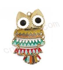 enamel metal owl pendants wholesale from China
