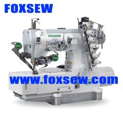 Direct Drive Flatbed Interlock Sewing Machine with Top and Bottom Thread Trimmer