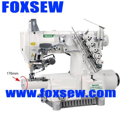 Small cylinder bed three-needle interlock sewing machine(automatic thread trimming)