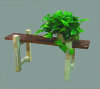 Wood flower planters racks