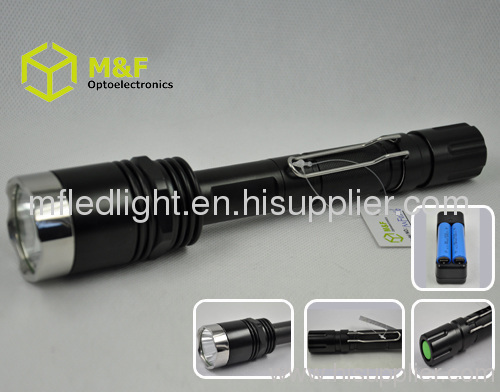 Multifunction powerful zoomable portable Aluminum cree xml t6 led flashlight