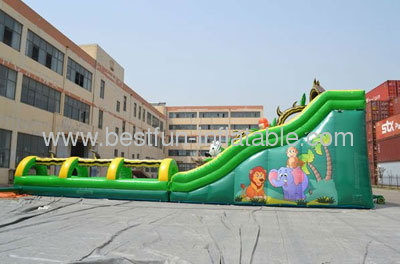 Giant Inflatable Jungle Water Slide