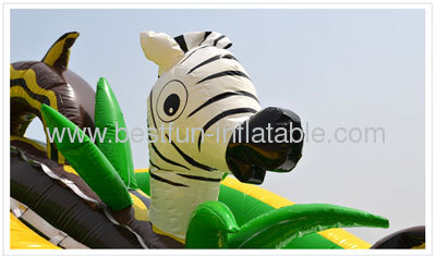 Giant Inflatable Jungle Water Slide