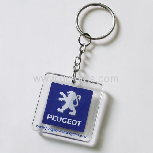 Printed promtional acrylic keyrings