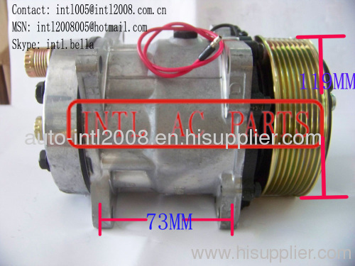 New Sanden SD7H13 706 8902 ac compressor pump PV8 119MM sanden 709 7H13 SD706 8902