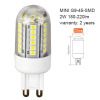 110v or 230v mini g9 led bulb light 2w 200lm