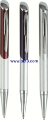Metal ballpoint pen with lacquer finish barrel