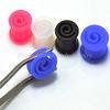 Pink, Blue Silicon Spiraled Double Flare Body Jewelry / Ear Flesh Tunnels, Earlets For Wedding