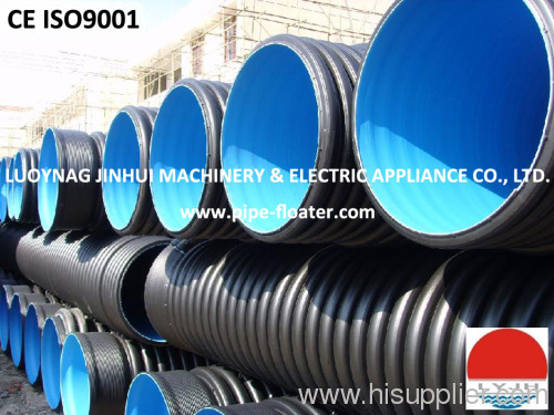 HDPE double wall corrugated pipe