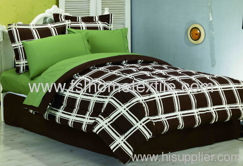 Printed T200 Polycotton 8pcs Bedding Set