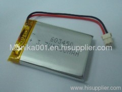 3.7V 1000mAh High Quality Lithium Polymer Battery Pack 603450