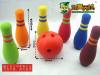foam mini bowling toy, foam bowling, kids' bowling toy set