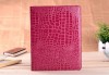 shinning red crocodile leather ipad cover