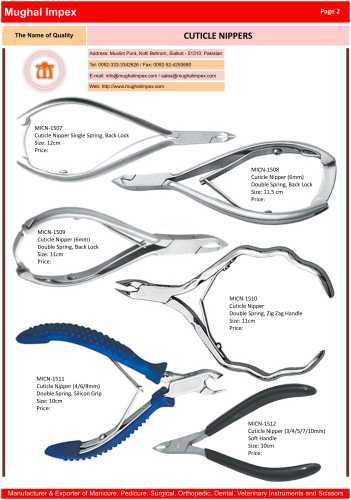 Nail care products, cuticle Nippers