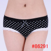 Dotted cotton panties stretch cotton brief women undergarment