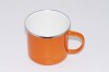 The orange enamel mug