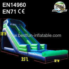 Front Load 18' Green Water Slide