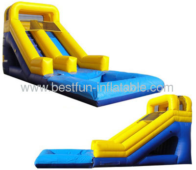 Yellow Bumper Detachable Pool Inflatable Wet Or Dry Slide