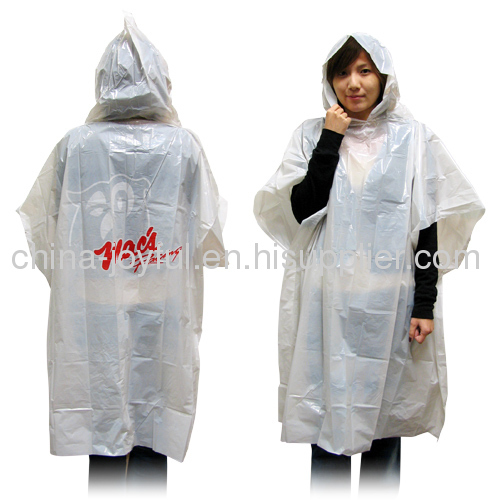 Portable Disposable Adult Poncho