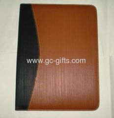 brown-black A4 sizes pu leather file folder