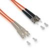 ST/SC Duplex Multimode Fiber Optical Patch Cord