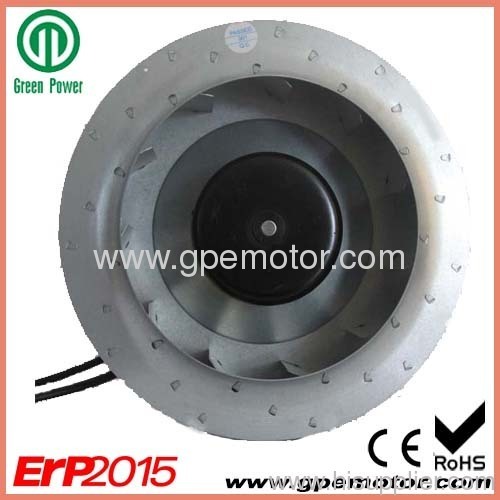 250mm DC Centrifugal fan with backward curved impellers,speed control and design-RB1D250