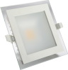 glass cover COB LED downlight