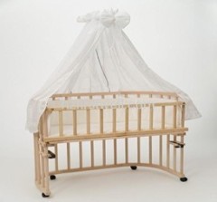 Wooden baby ellipse playpen