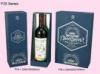 Blue Paper Wine Box, Recyclable Single / Double Wine Packaging Boxes