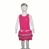 girls one piece dress with ruffle