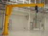 1 ton, 2 ton Freestanding Electric Jib Crane With Wire Rope Hoist For Workshops / Warehouses