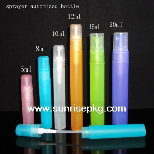 5ml,8ml,10ml,12ml,16ml,20ml plastic sparyer bottle, automized bottle, perfume bottle