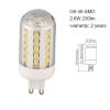2.6w g9 led bulb light 230lm plastic