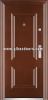 Security Exterior Decorative Steel Single Entry Doors