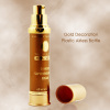 60ml 50ml 40ml 30ml 20ml 10ml Gold Airless Plastic Bottle Cosmetic Container