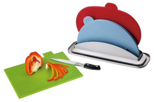 3pcs index chopping board with water pan (1pc folding and 2pcs un-folding)