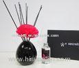 Black Ellipse Decor Room Fragrance Ceramic Reed Diffuser with Red Sola Flower TS-RD12