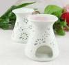 Pure White Matte Ceramic Aromatherapy Oil Burner with Tealight For Gifts MS-CB019