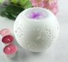 Round Ceramic Candle Burner, Tart Oil Warmer Pure White Aroma Diffuser TS-CB031