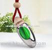 8ml Crystal / Glass Scent Hanging Car Perfume Bottle with Wooden Cap OEM TS-CP004