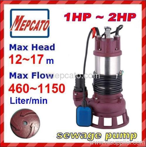 CS2.75S(1HP) industrial submersible water pump series