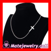 Wholesale Sterling Silver Cross Sideway Necklace Jewelry For Women